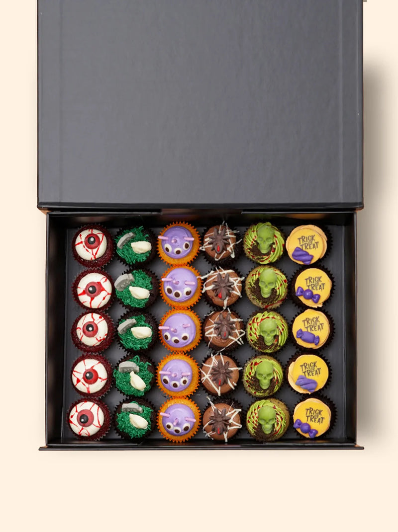 30 Halloween Mini Cupcake Gift Box -  Cupcake Central