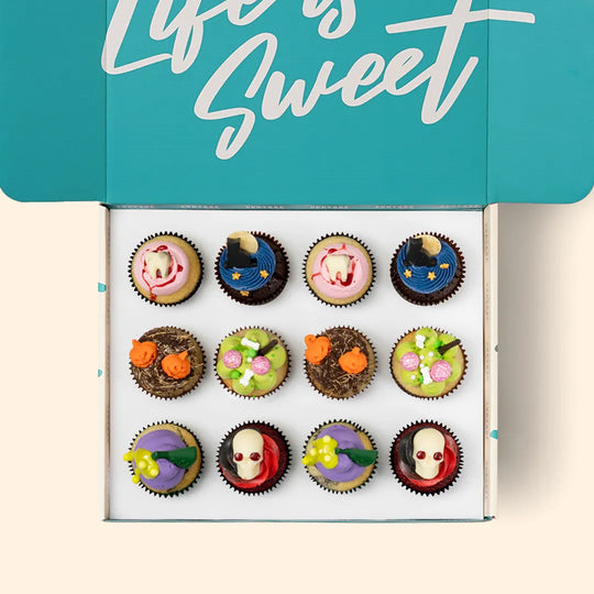 12 Halloween Cupcake Gift Box