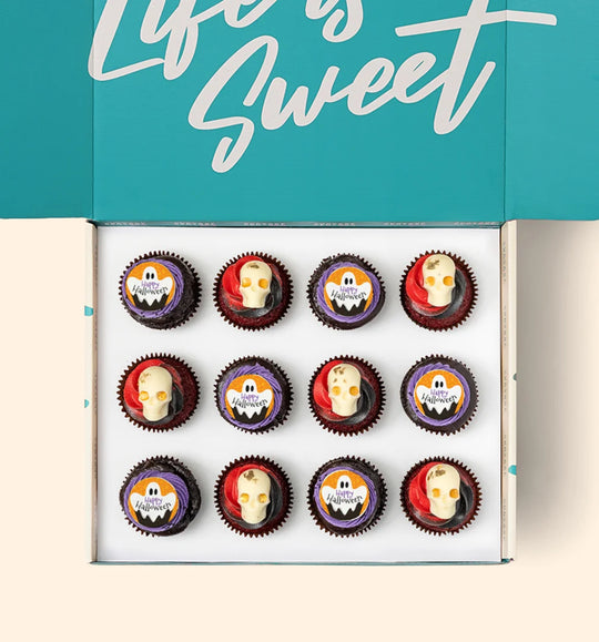 12 Halloween Cupcake Gift Box - (GF)