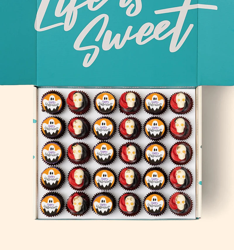30 Halloween Mini Cupcake Gift Box - (GF)