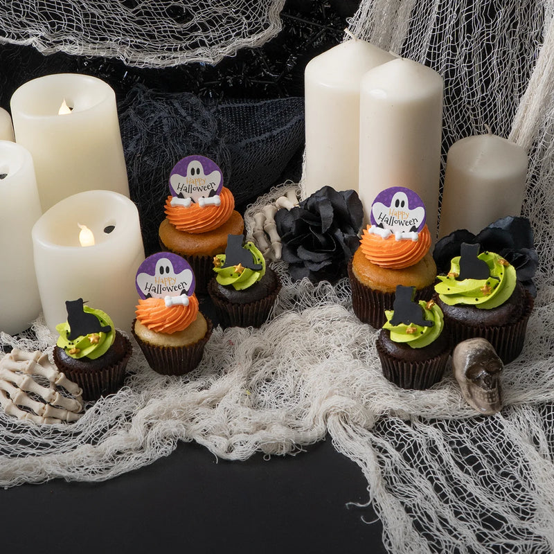 15 Halloween Mini Cupcake Gift Box - (V)