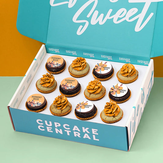 Harmony Week - 12 Cupcake Gift Box (VEGAN)