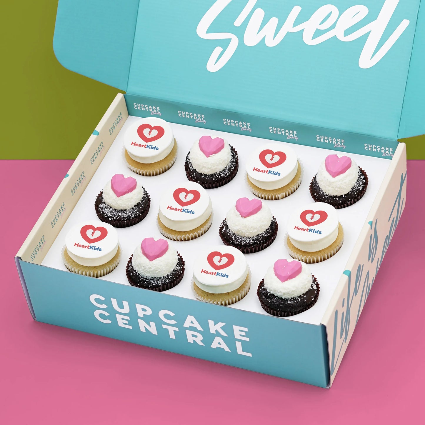 12 HeartKids Cupcake Gift Box (VEGAN)