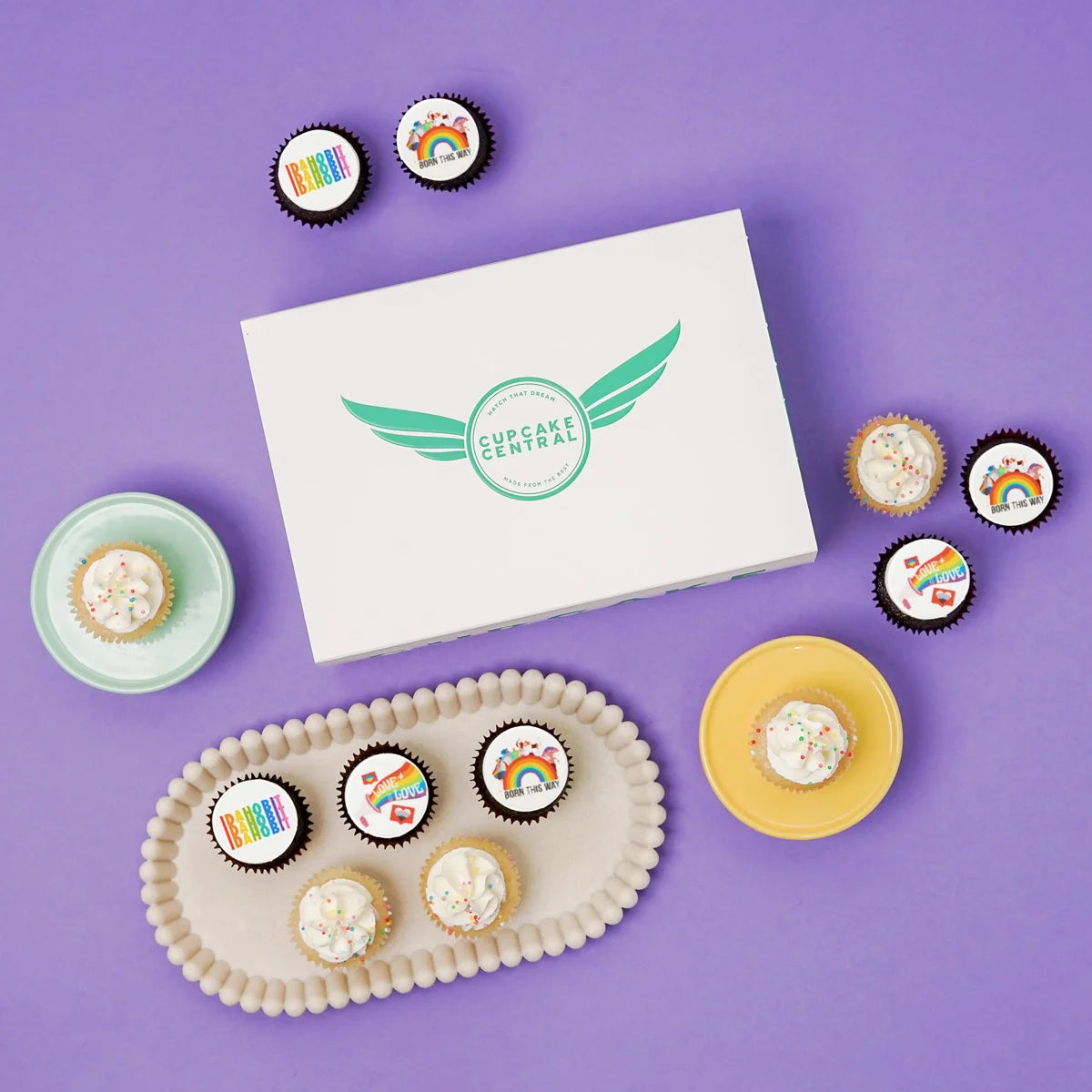 15 IDAHOBIT Mini Cupcake Gift Box (VEGAN) -  Cupcake Central