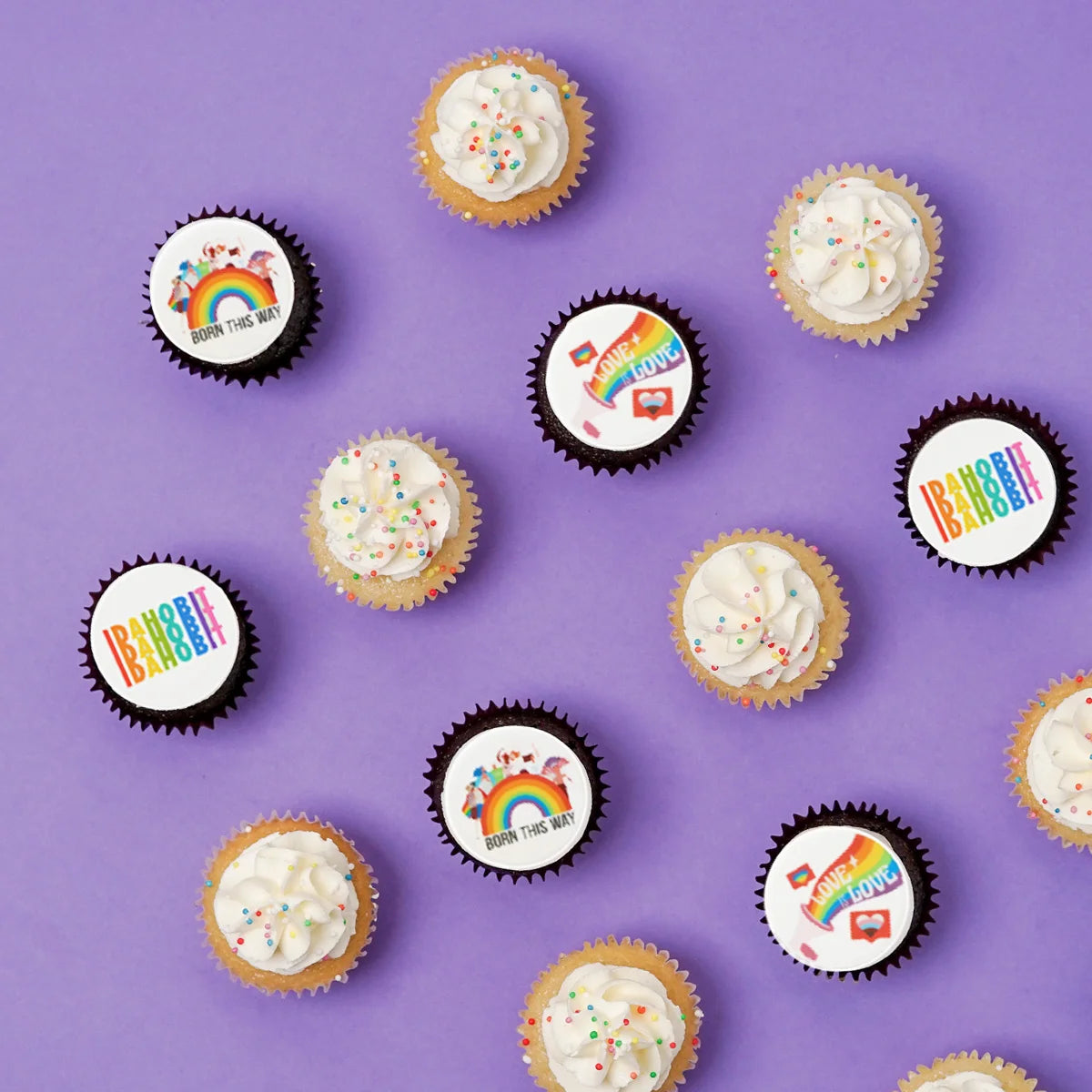 15 IDAHOBIT Mini Cupcake Gift Box (VEGAN) -  Cupcake Central