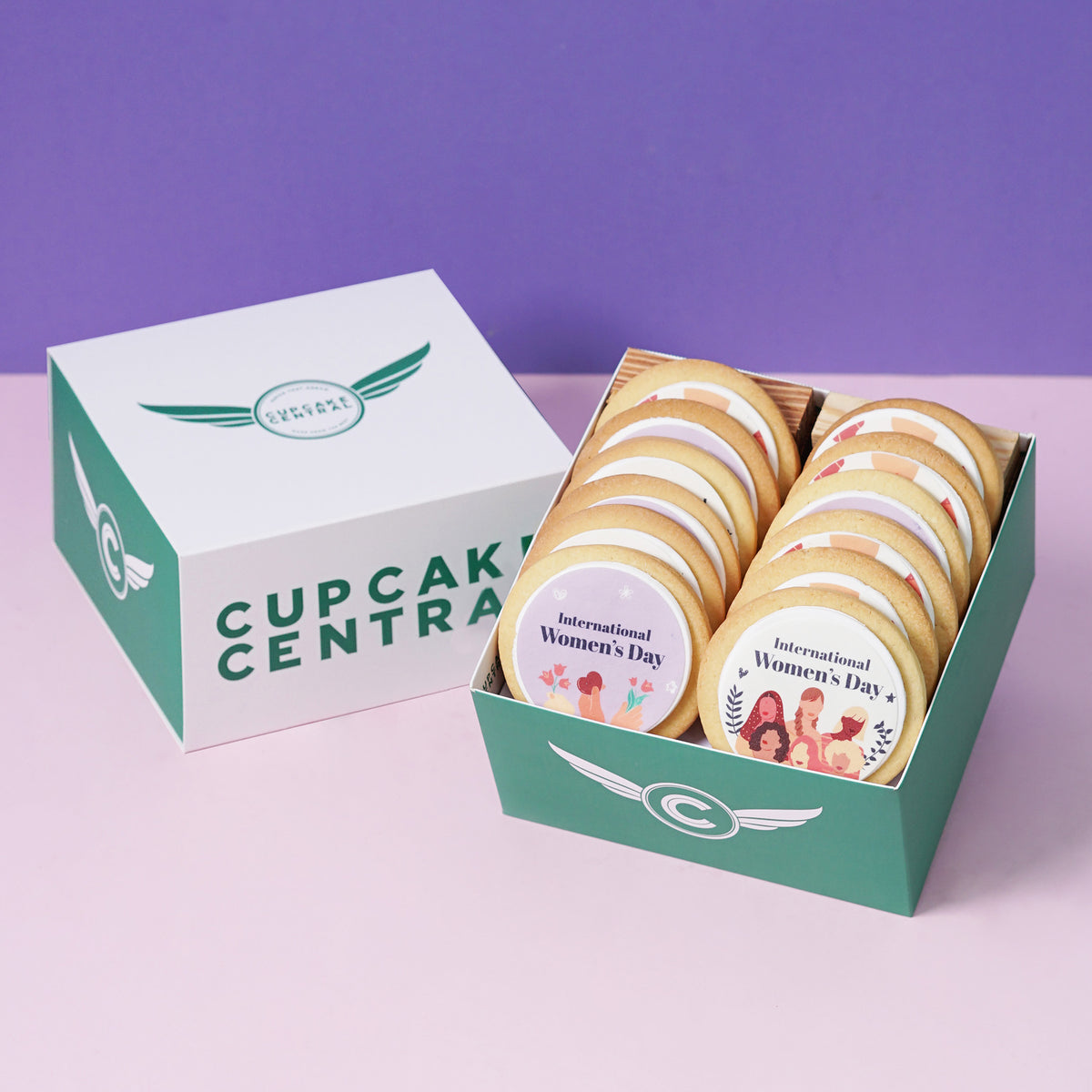 12 International Women's Day Shortbread Gift Box -  Cupcake Central