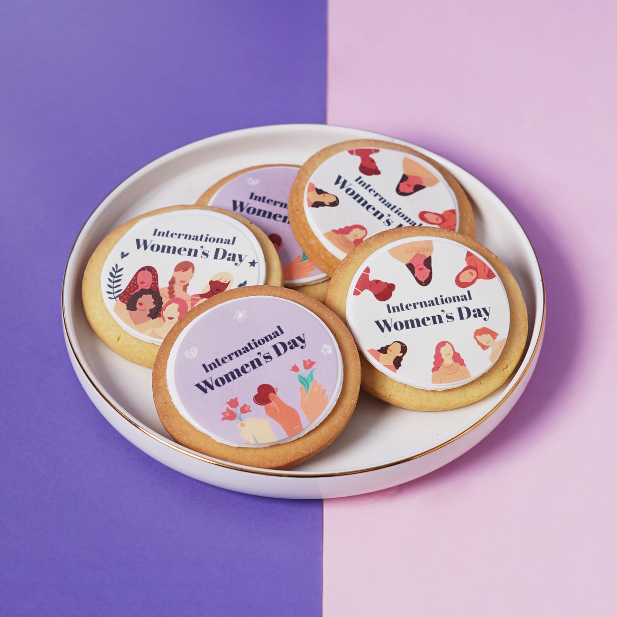 12 International Women's Day Shortbread Gift Box -  Cupcake Central