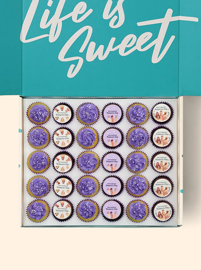 30 International Women's Day Mini Cupcake Gift Box