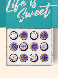 12 International Women's Day Cupcake Gift Box