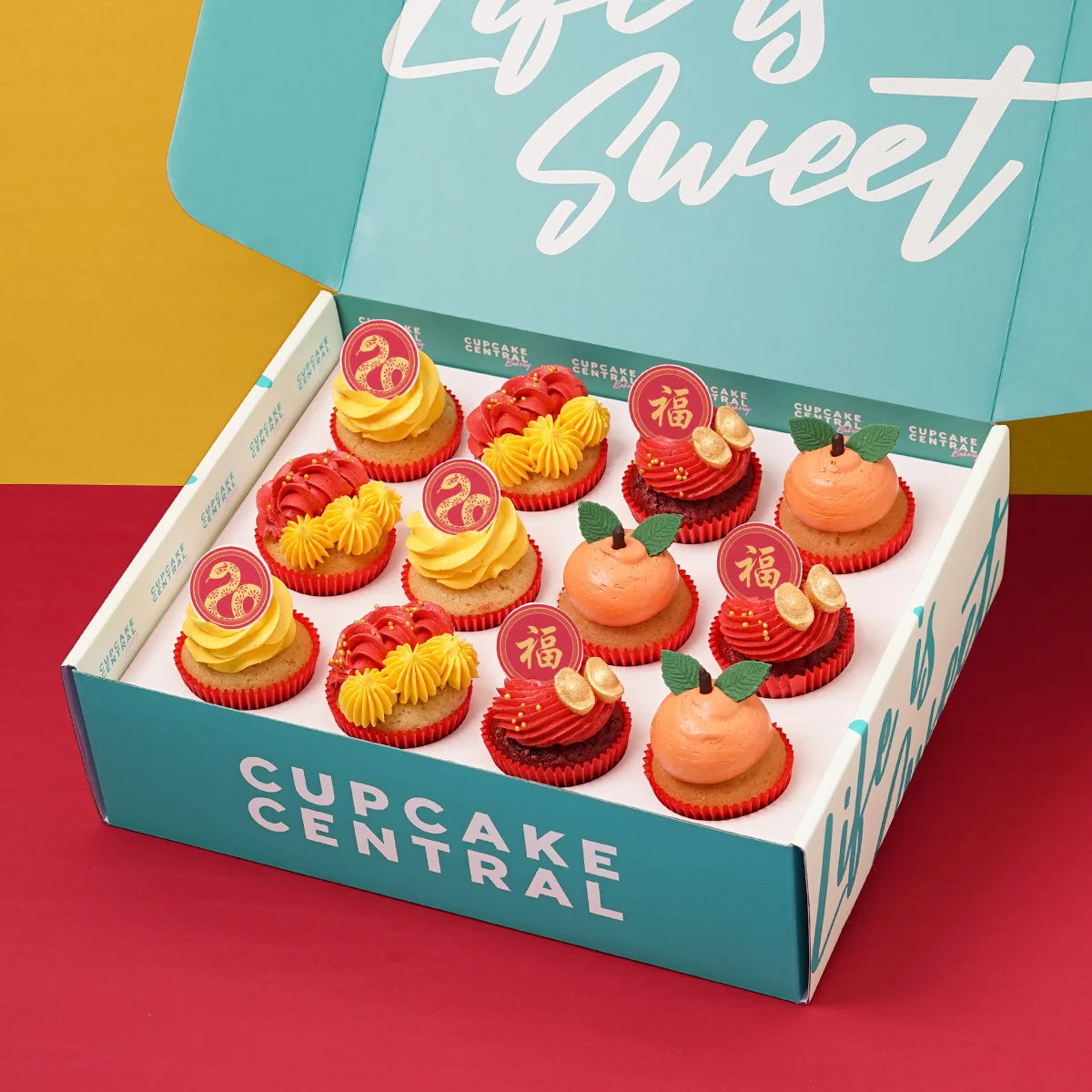 Lunar New Year Cupcake Gift Box