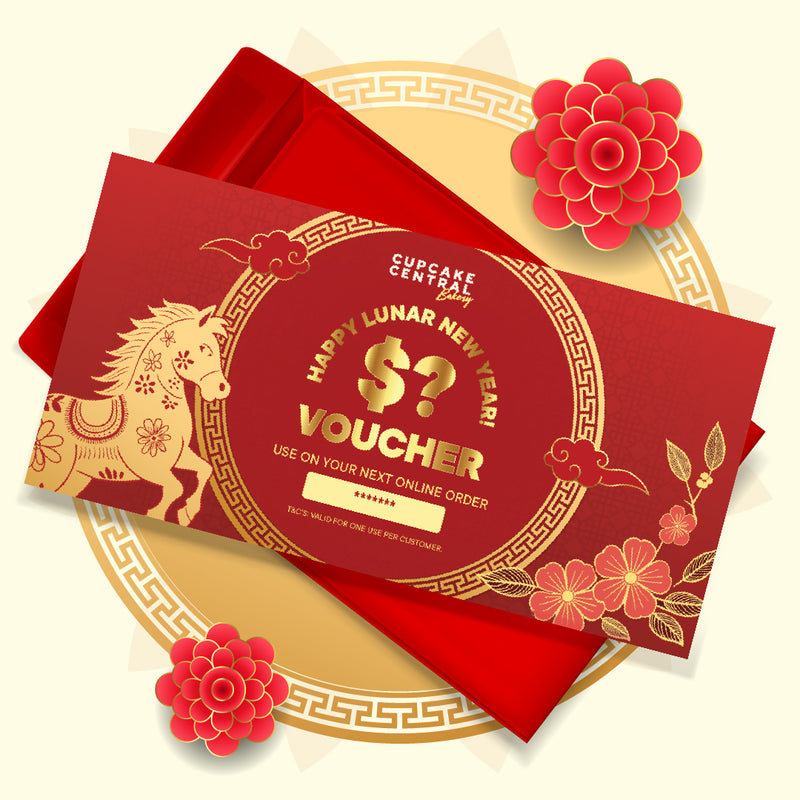 12 Lunar New Year Cupcake Gift Box