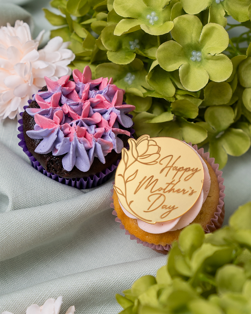 12 Mother's Day Cupcake Gift Box - (V)