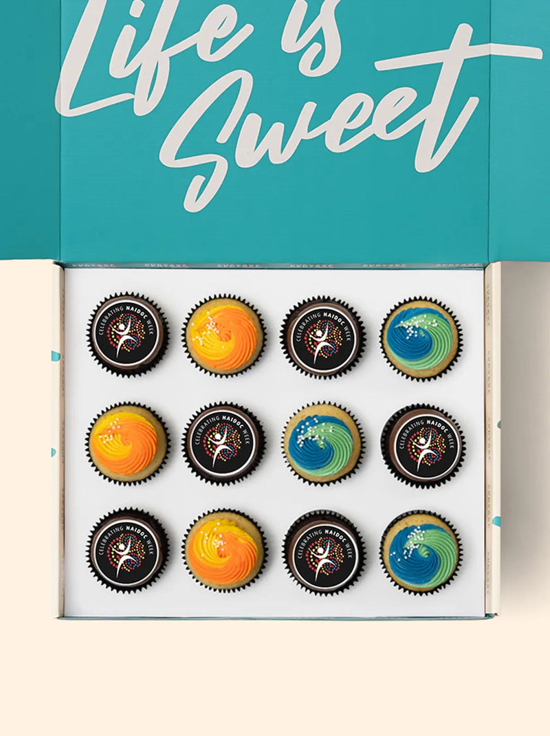 12 NAIDOC Cupcake Gift Box - Gluten Free