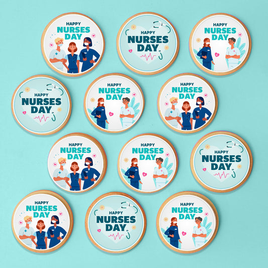 Nurses Day - 12 Cookie Gift Box -  Cupcake Central