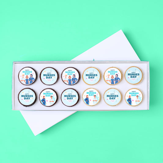 12 Nurses Day Cupcake Gift Box (VEGAN) -  Cupcake Central