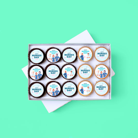 15 Nurses Day Mini Cupcake Gift Box (VEGAN) -  Cupcake Central