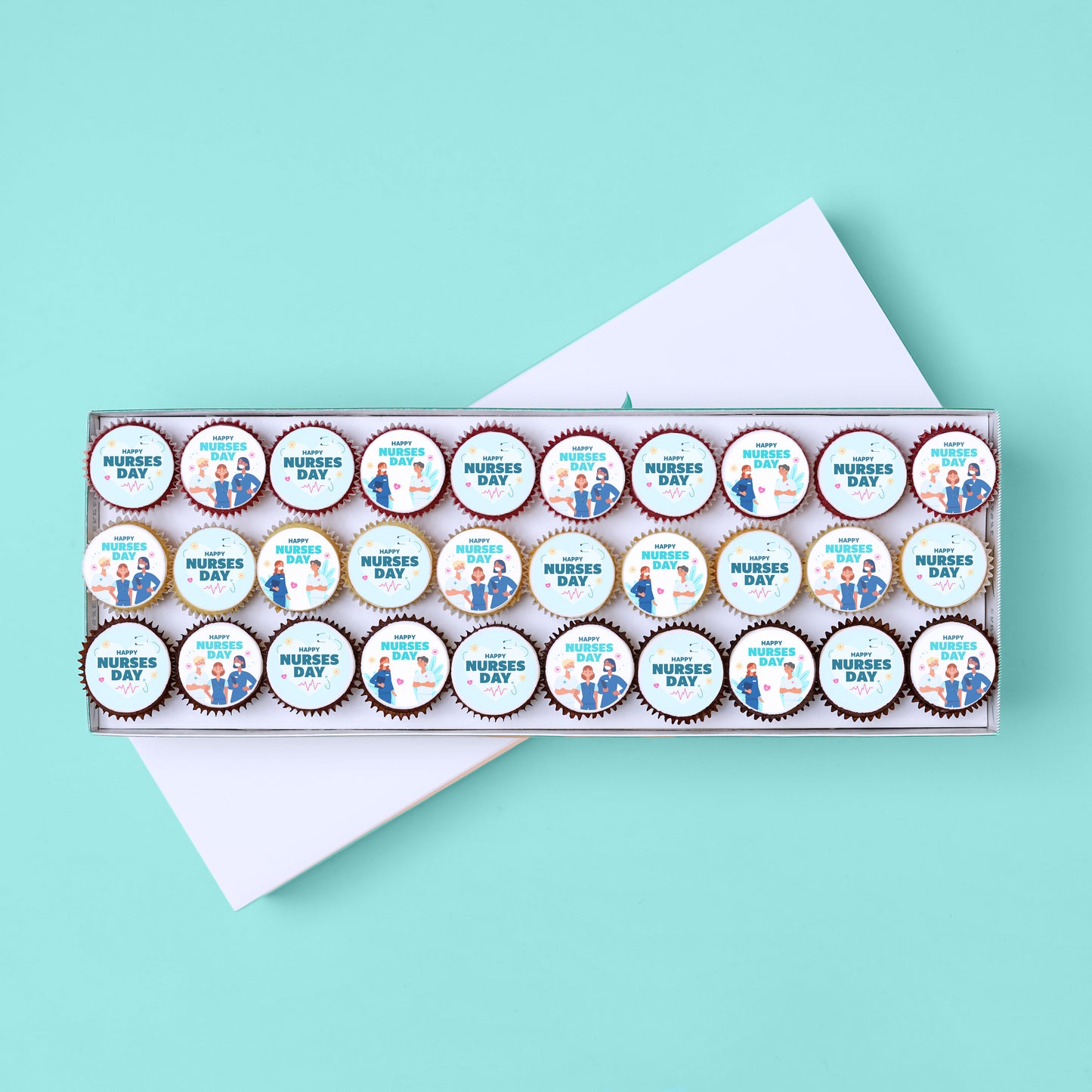 30 Nurse Day Mini Cupcake Gift Box
