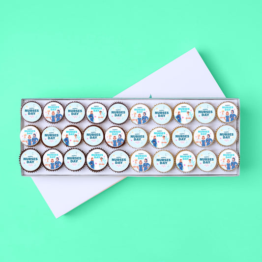 30 Nurses Day Mini Cupcake Gift Box (VEGAN) -  Cupcake Central