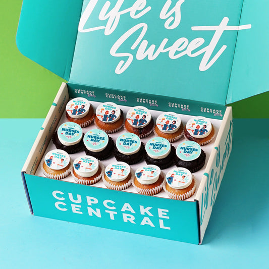 15 Nurses Day Mini Cupcake Gift Box (VEGAN) -  Cupcake Central