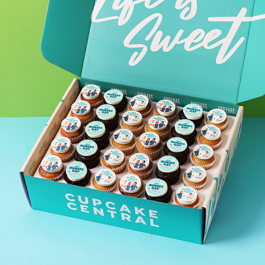 30 Nurses Day Mini Cupcake Gift Box (VEGAN) -  Cupcake Central