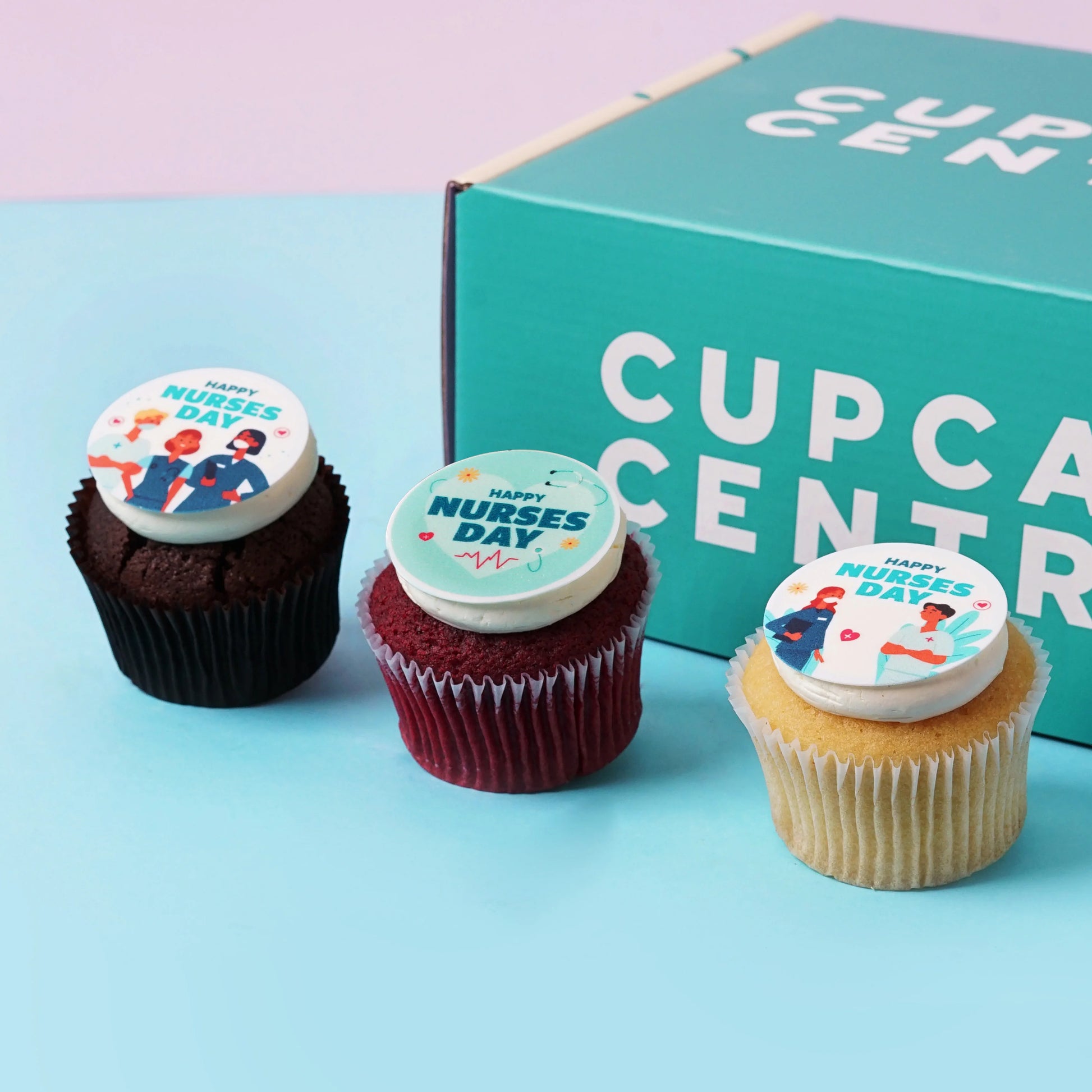 15 Nurses Day Mini Cupcake Gift Box (VEGAN) -  Cupcake Central