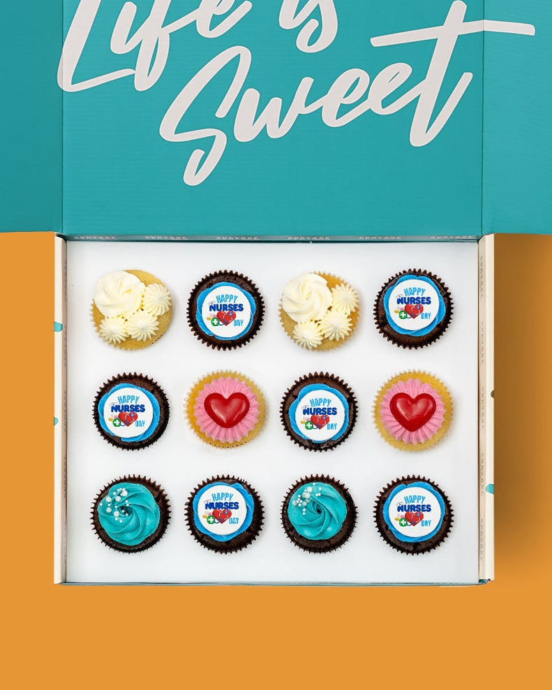 Coeliac Australia certified Nurses Day Gluten free cupcakes. Nurses Day corporate catering available. Melbourne delivery. 