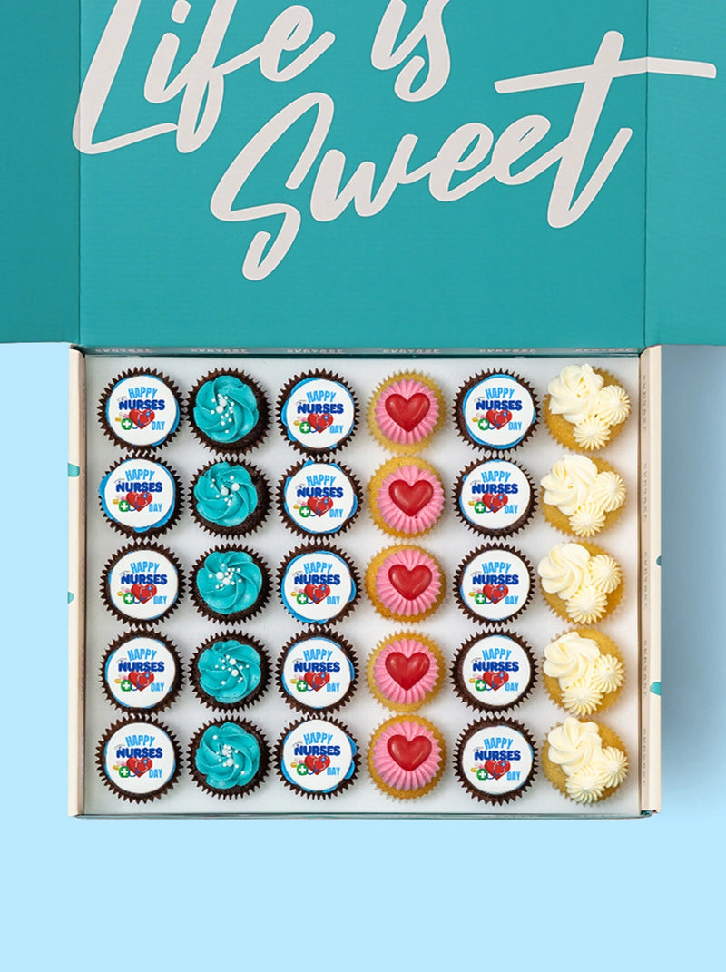 Nurse Day Mini cupcake Gift box for Thank You Nurse gift or Nurse Day Melbourne catering,