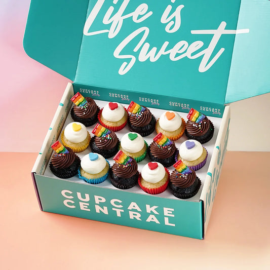 15 Pride Month Mini Cupcake Gift Box -  Cupcake Central