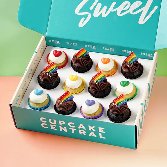 12 Pride Month Cupcake Gift Box (VEGAN) -  Cupcake Central