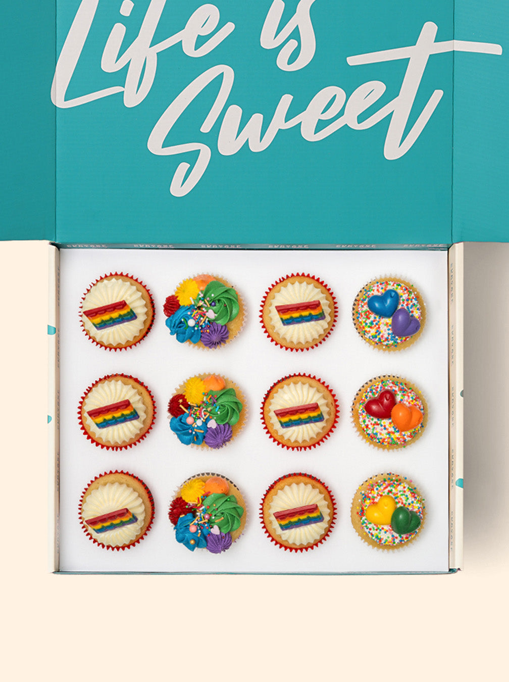 12 Pride Month Cupcake Gift Box