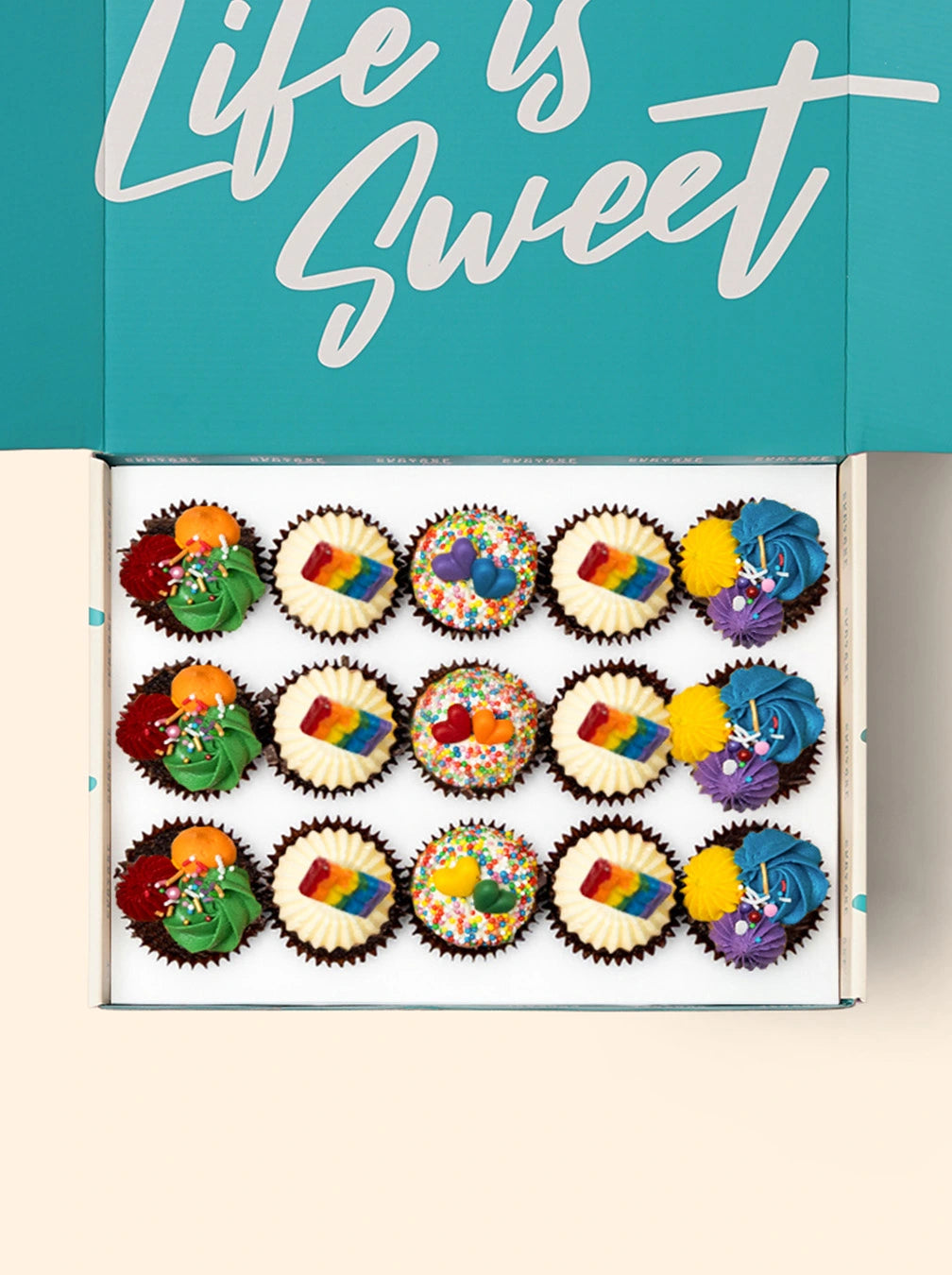 15 Pride Month Mini Cupcake Gift Box - Gluten Free
