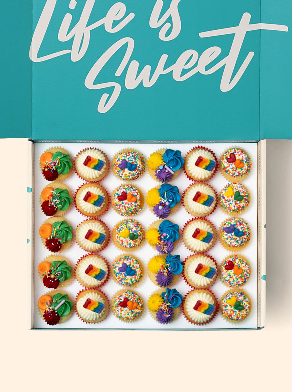30 Pride Month Mini Cupcake Gift Box