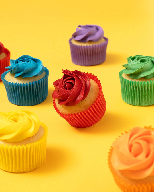 30 Rainbow Mini Cupcake Gift Box