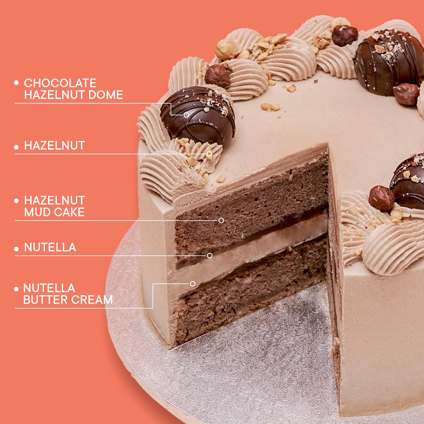 Nutella Hazelnut Cake -  Cupcake Central