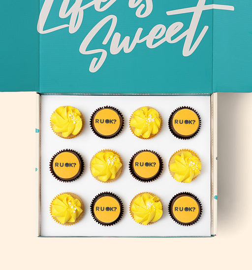 12 RUOK Day Cupcake Gift Box