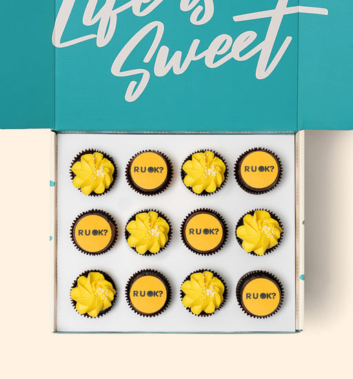 12 RUOK Cupcake Gift Box - (GF)