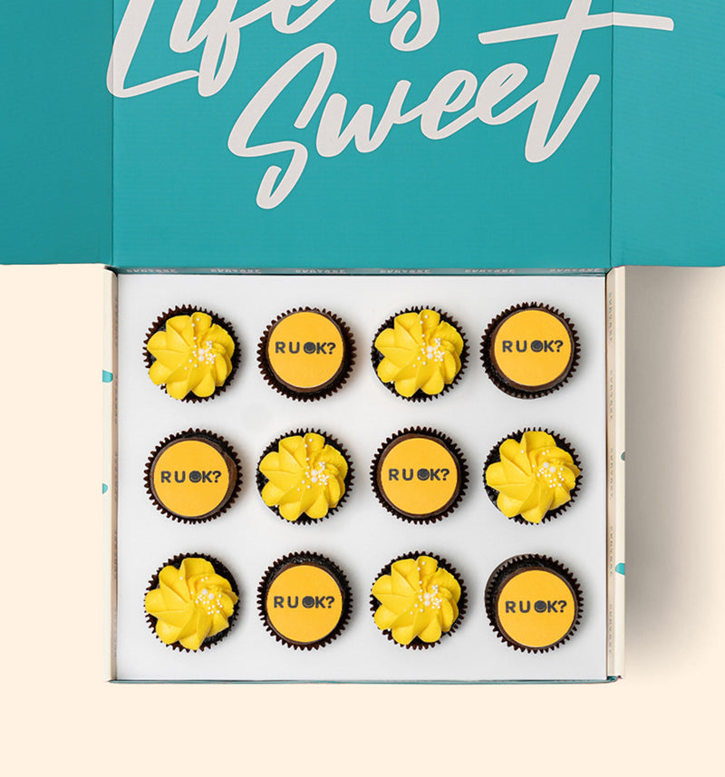 12 RUOK Cupcake Gift Box - (GF)