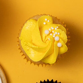 1 RUOK Day Mini Cupcake Yellow Frosting