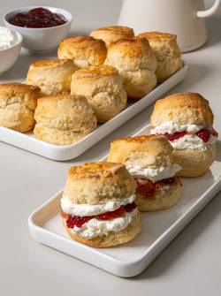 12 Scone Gift Box with Raspberry Jam & Chantilly Cream