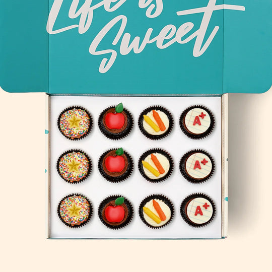 12 Teacher's Day Cupcake Gift Box - (GF)