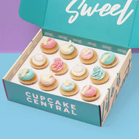 BOY Gender Reveal - 12 Cupcake Gift box -  Cupcake Central