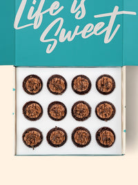 12 Devil's Food Chocolate Cupcake Gift Box