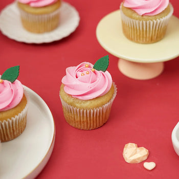 12 Valentine's Day Roses Cupcake Gift Box (VEGAN)