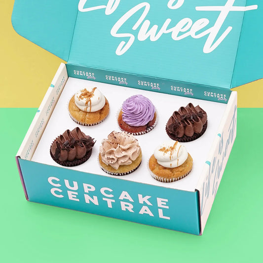 6 Assorted Cupcake Gift Box (VEGAN)
