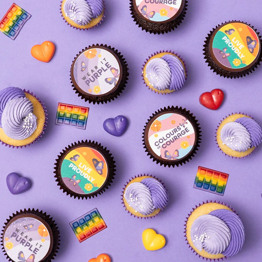 12 Wear It Purple Cupcake Gift Box
