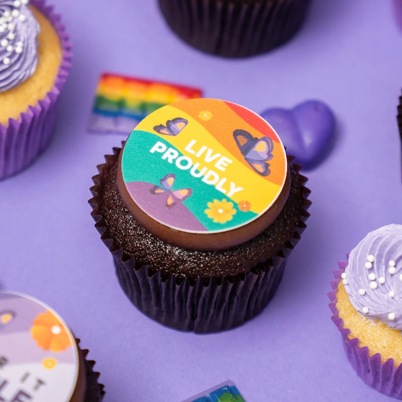 12 Wear It Purple Cupcake Gift Box - Gluten Free
