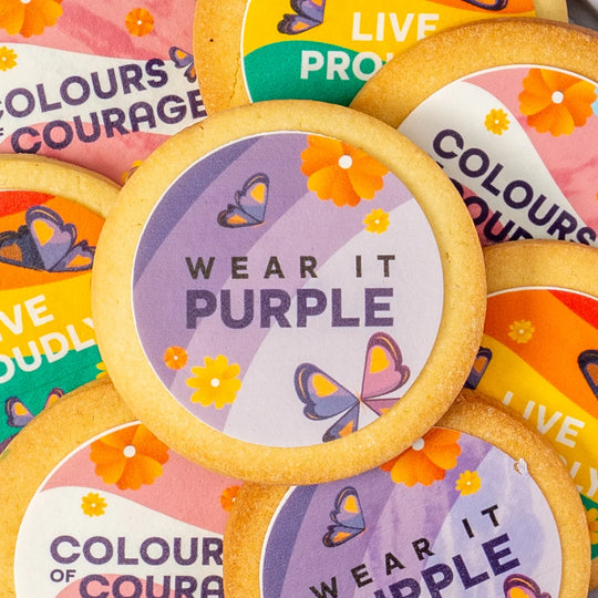 12 Wear It Purple Shortbread Gift Box