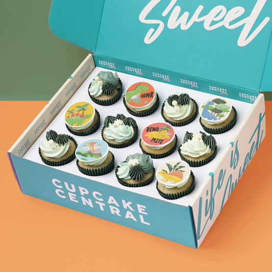 Dinosaur Themed Cupcakes - Gift Box -  Cupcake Central