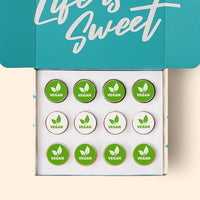12 Cupcakes with Edible Logos Gift Box (VEGAN) -  Cupcake Central