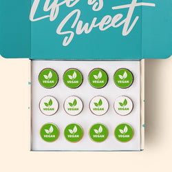 12 Cupcakes with Edible Logos Gift Box (VEGAN) -  Cupcake Central